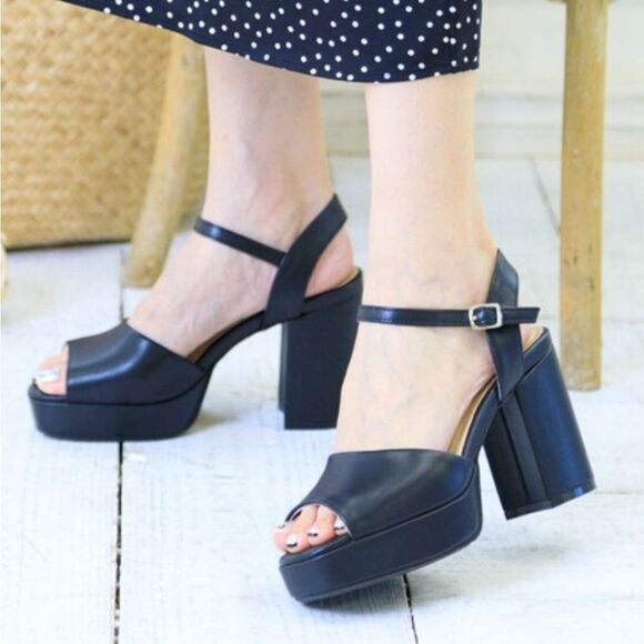 BRAND NEW A.NEW.DAY  BLOCK HEEL WOMEN'S SANDAL - Picture 1 of 16